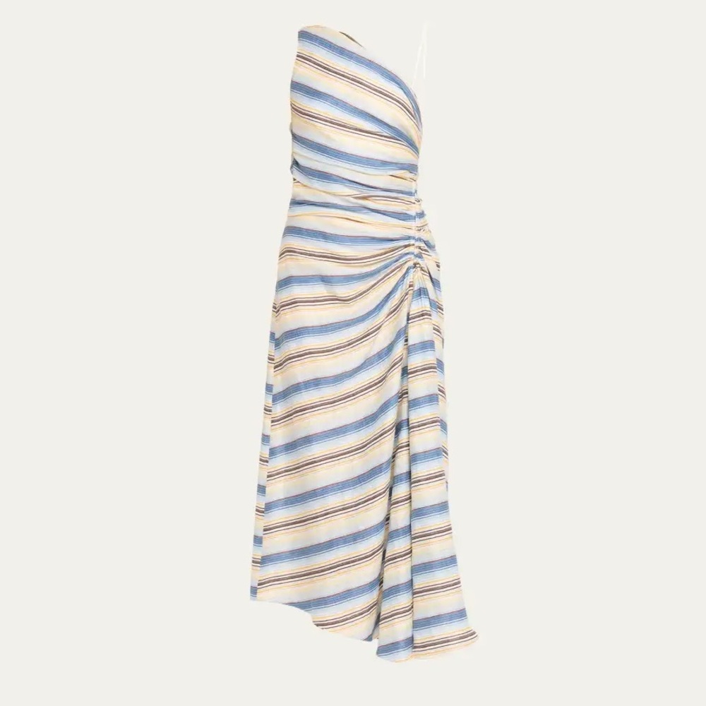 A.L.C. Carolyn Linen Midi Dress